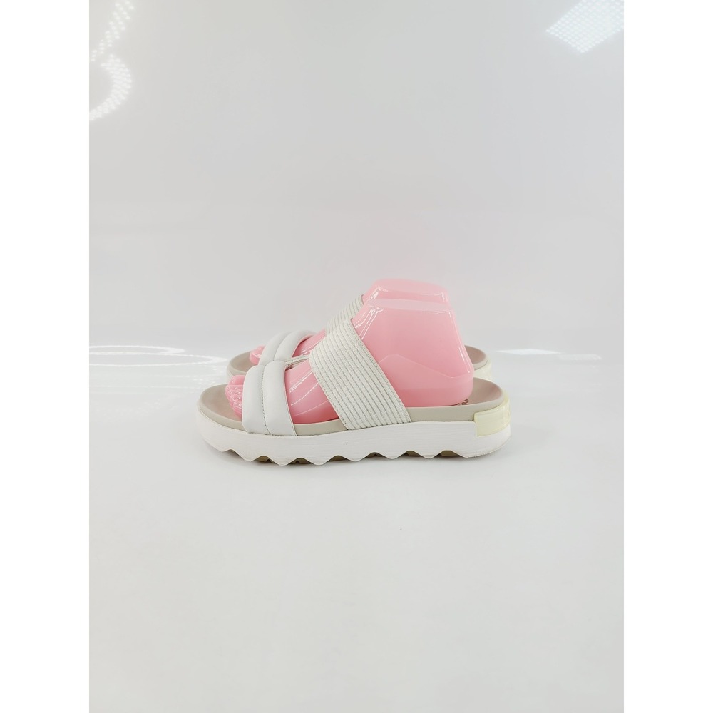 Sorel Slip On Open Toe Slide Sandal/ Platform Sandal Women's Size 10 White Cream - Picture 2 of 8